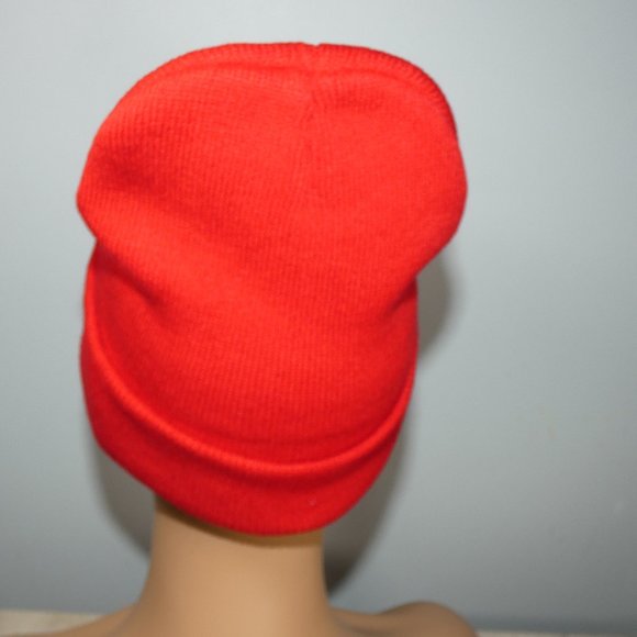 True Religion Red Knit Cap Watchman Beanie - Picture 4 of 8